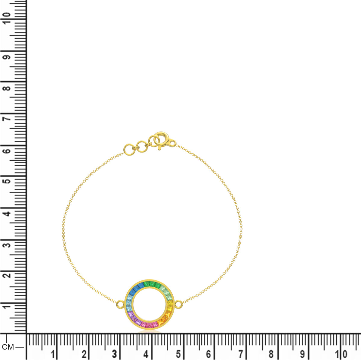 Vibrant Grace Gold Orb Bracelet