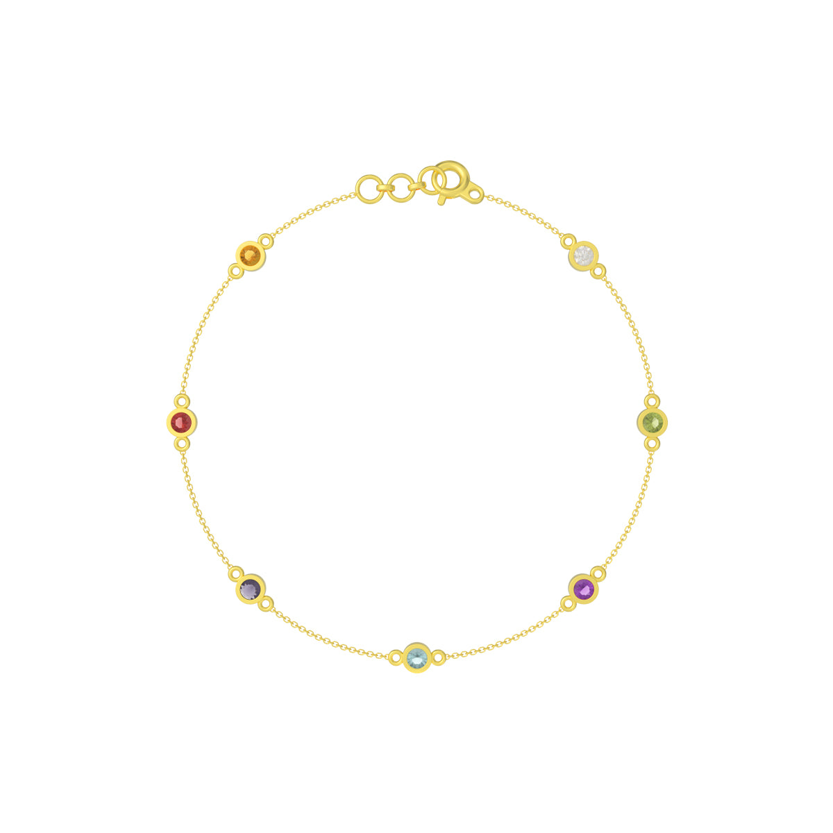Petite and Vibrant Gold Bracelet