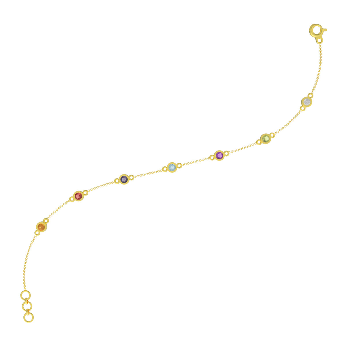 Petite and Vibrant Gold Bracelet