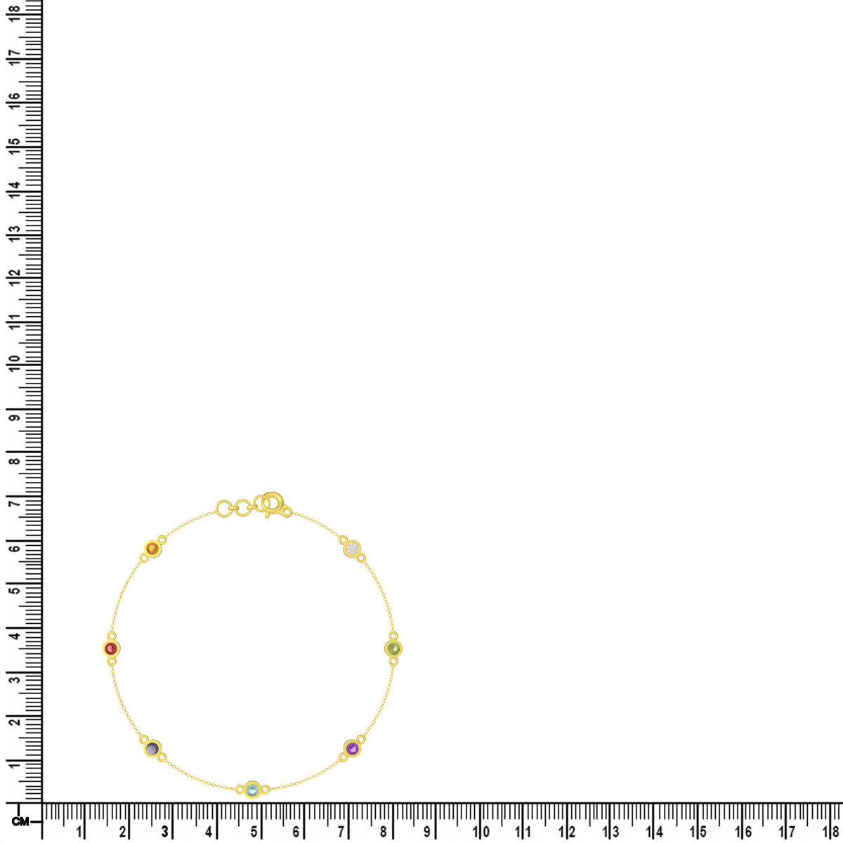 Petite and Vibrant Gold Bracelet