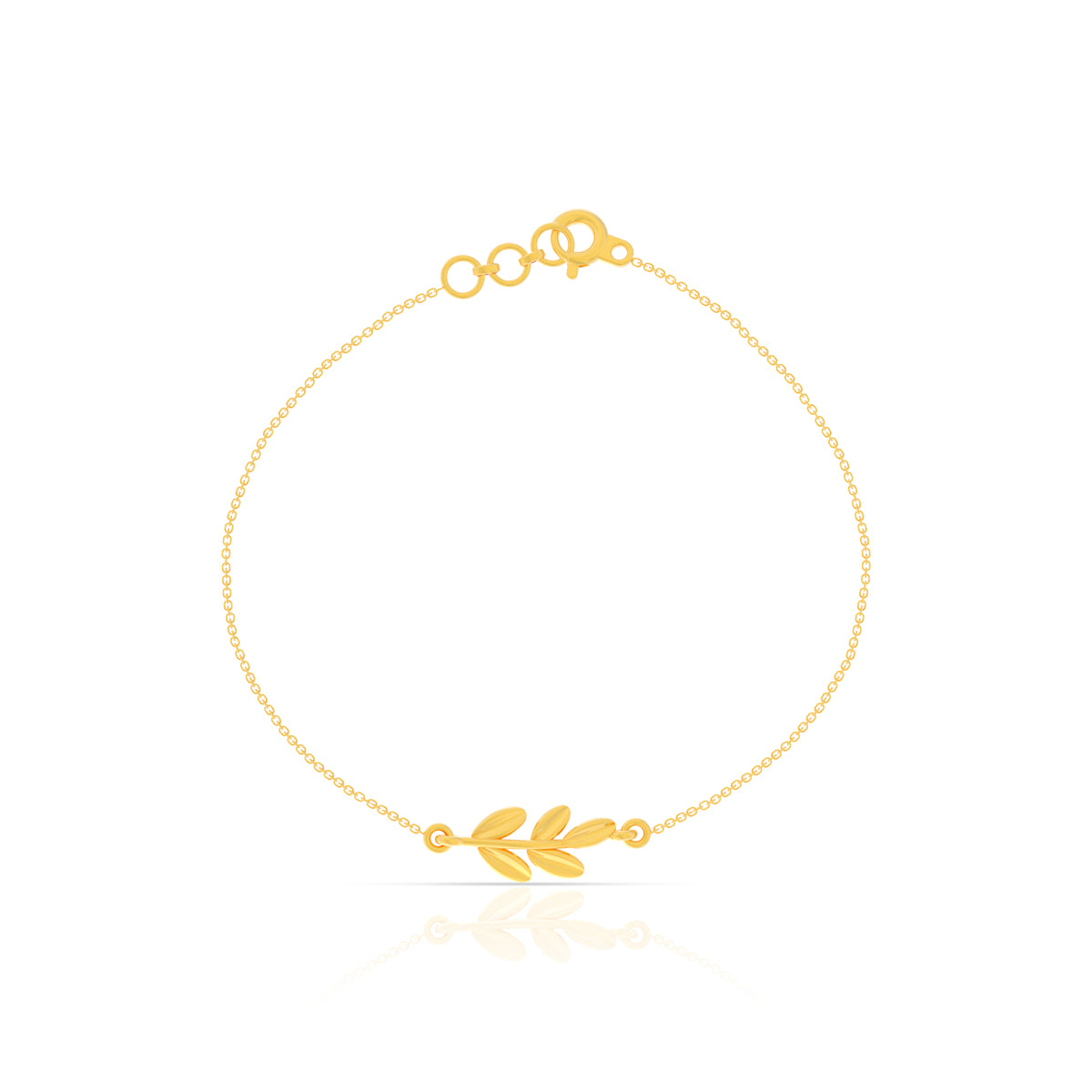 Petite Gold Leaf Bracelet