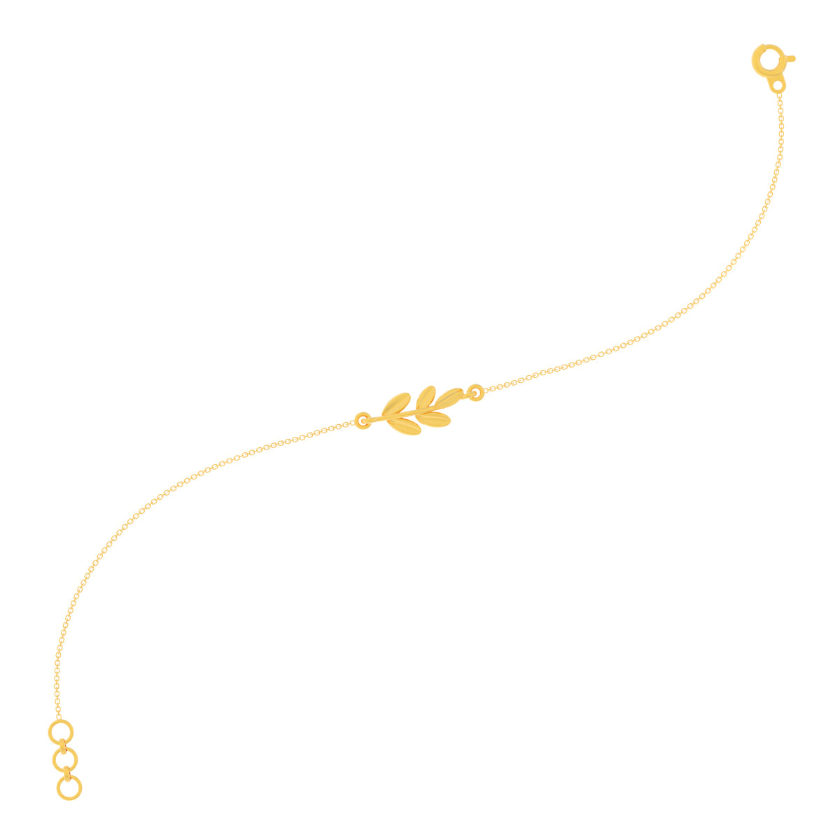 Petite Gold Leaf Bracelet