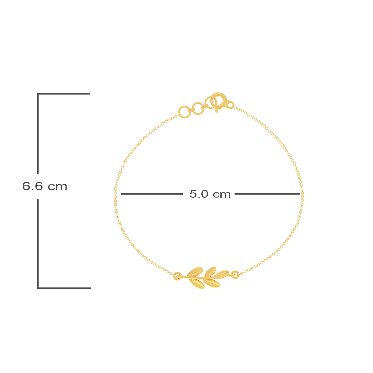 Petite Gold Leaf Bracelet