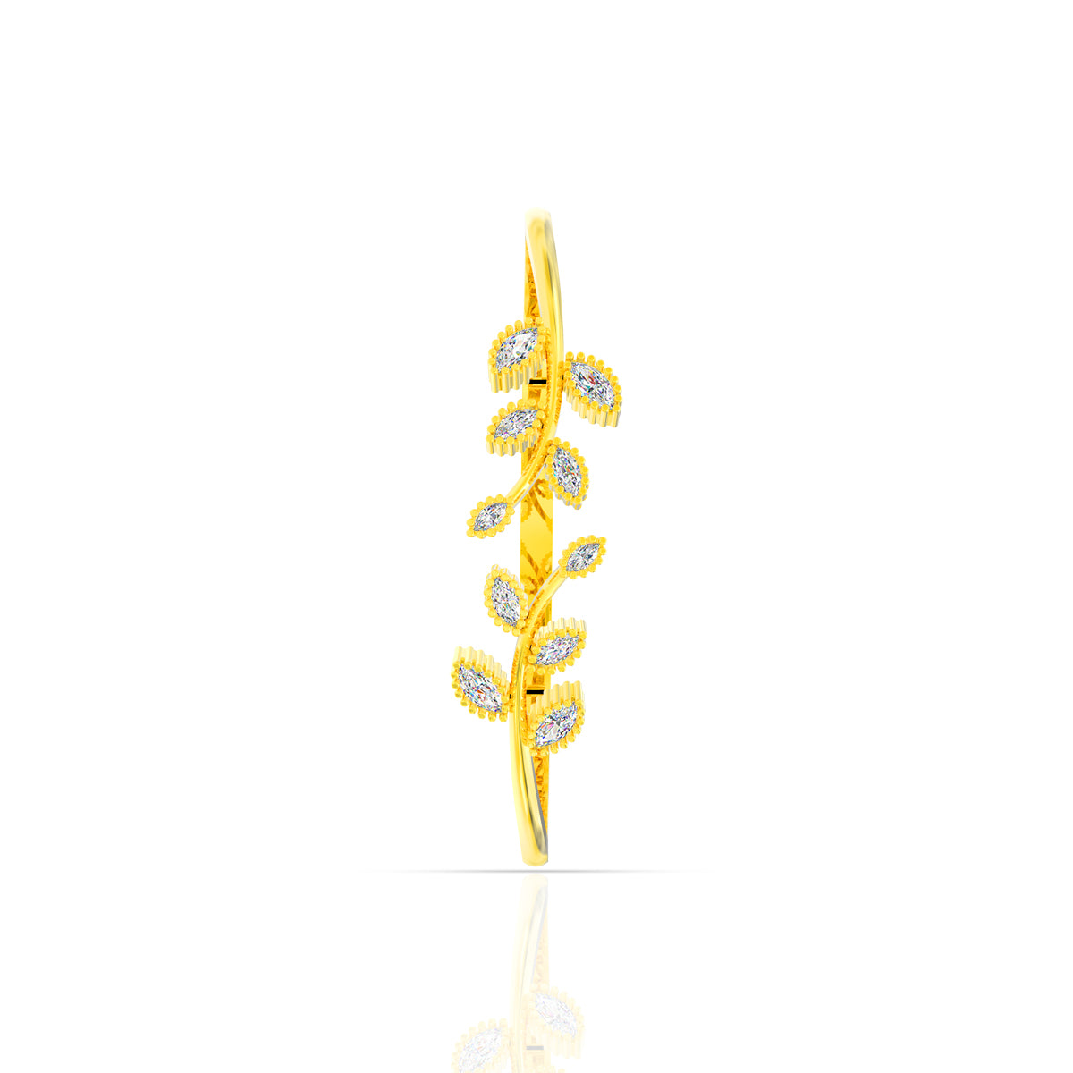 Dazzling Leafy Gold Bracelet