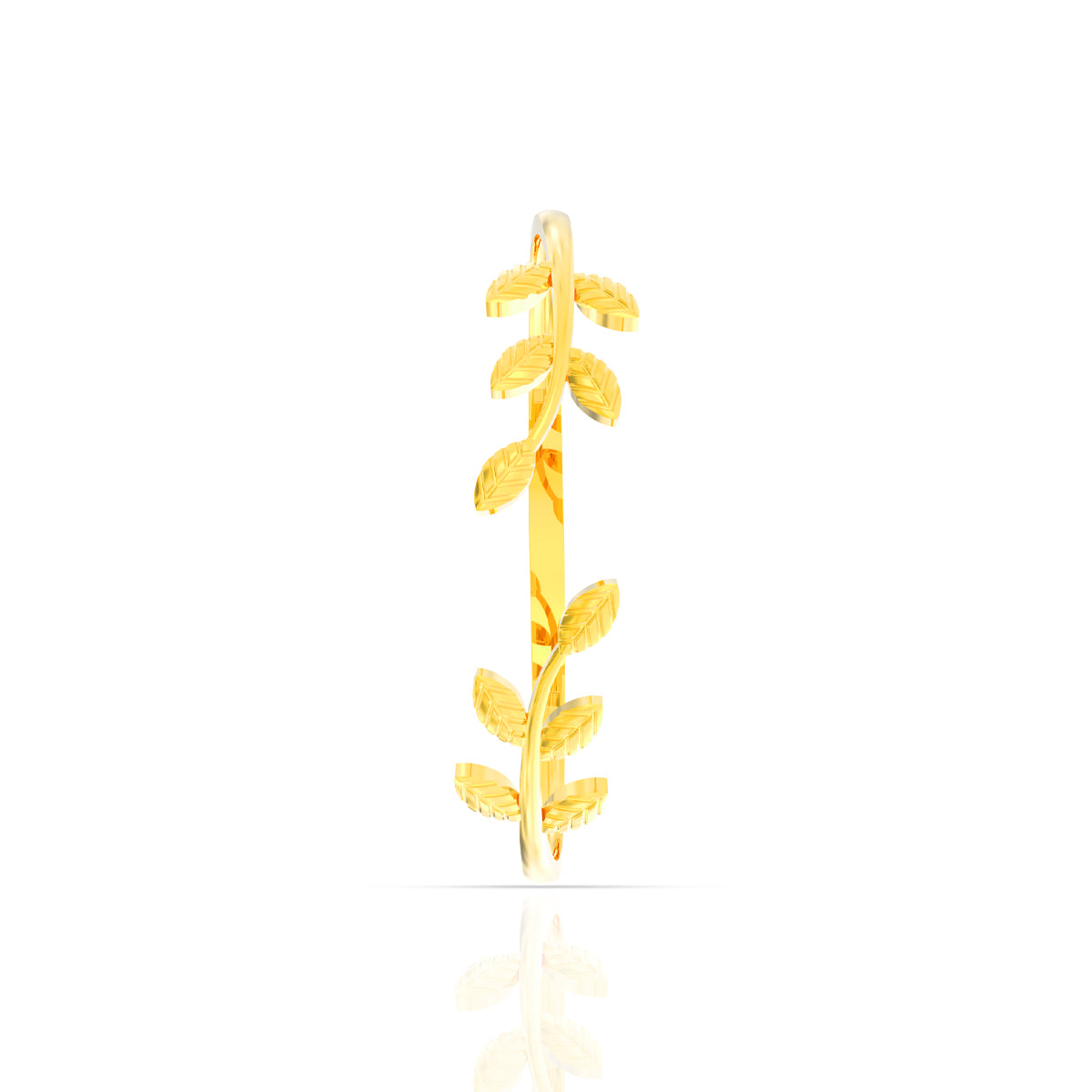 Glimmering Leafy Gold Bracelet