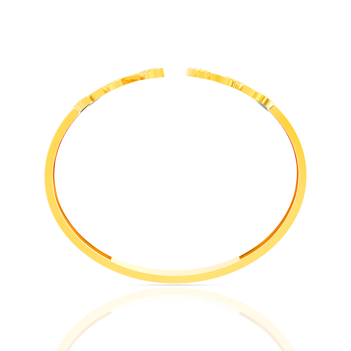 Glimmering Leafy Gold Bracelet