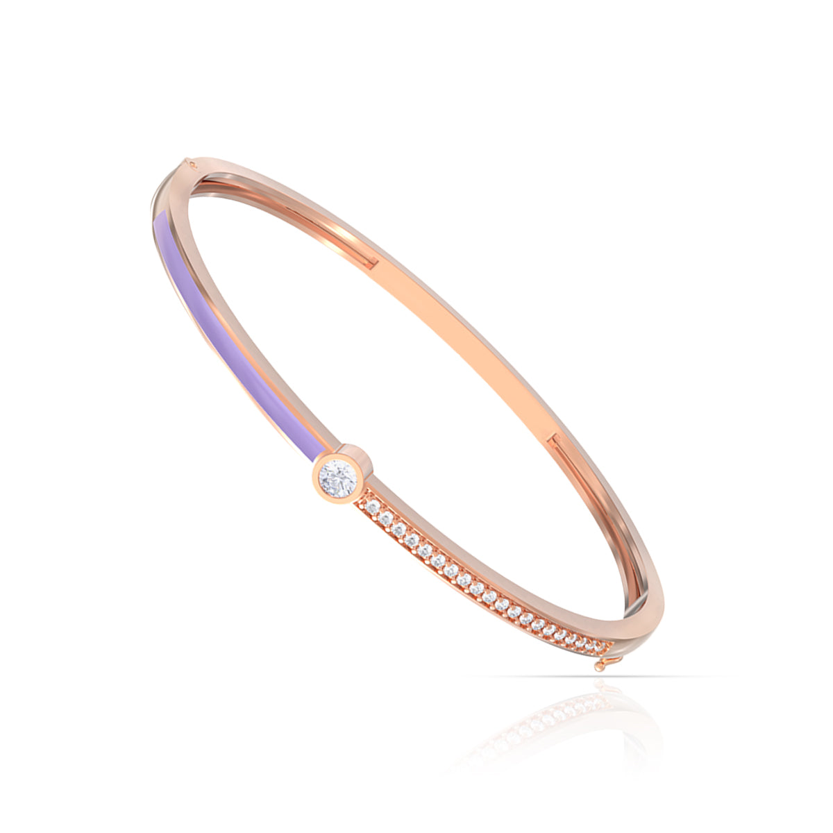 Sleek Dazzle Gold Bracelet