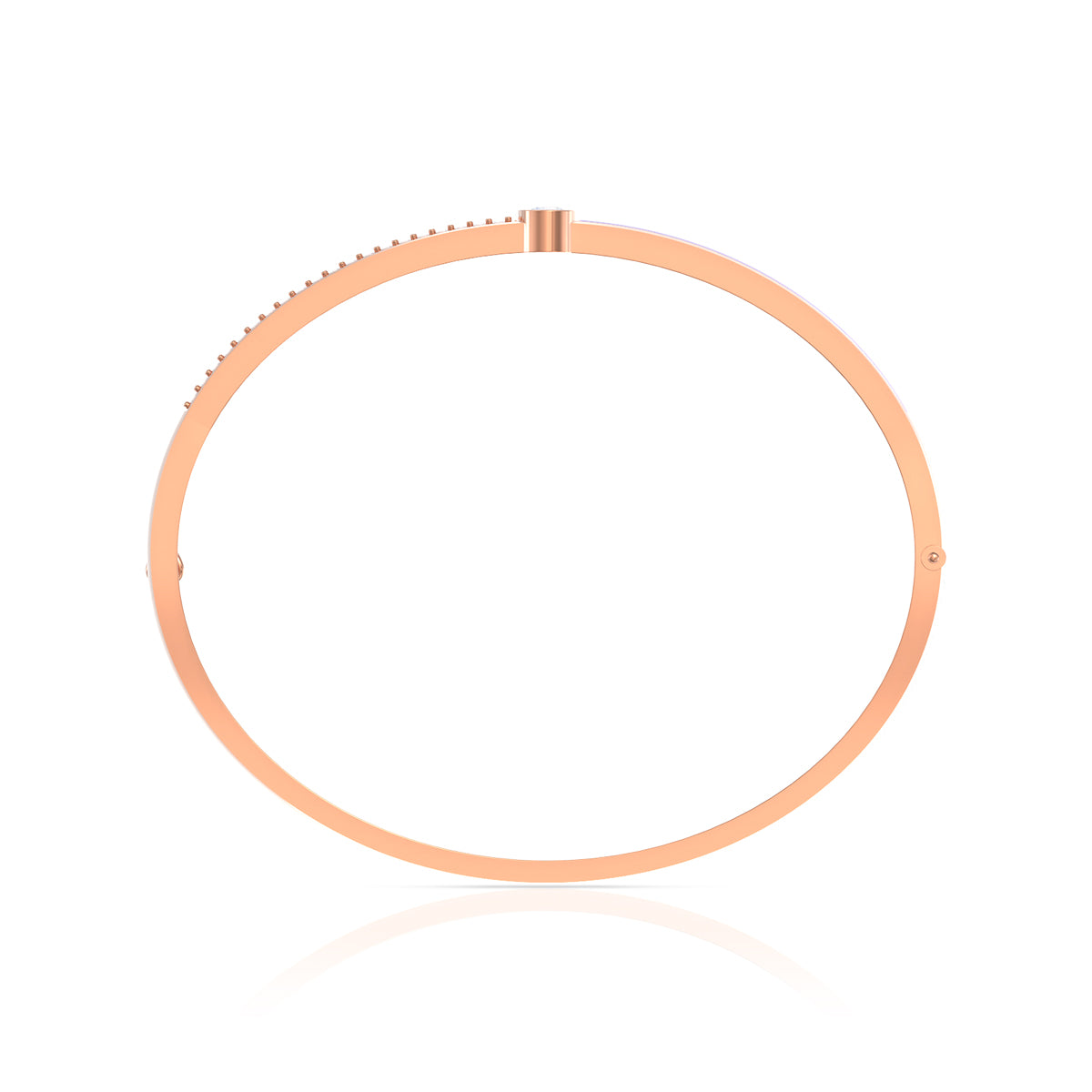 Sleek Dazzle Gold Bracelet