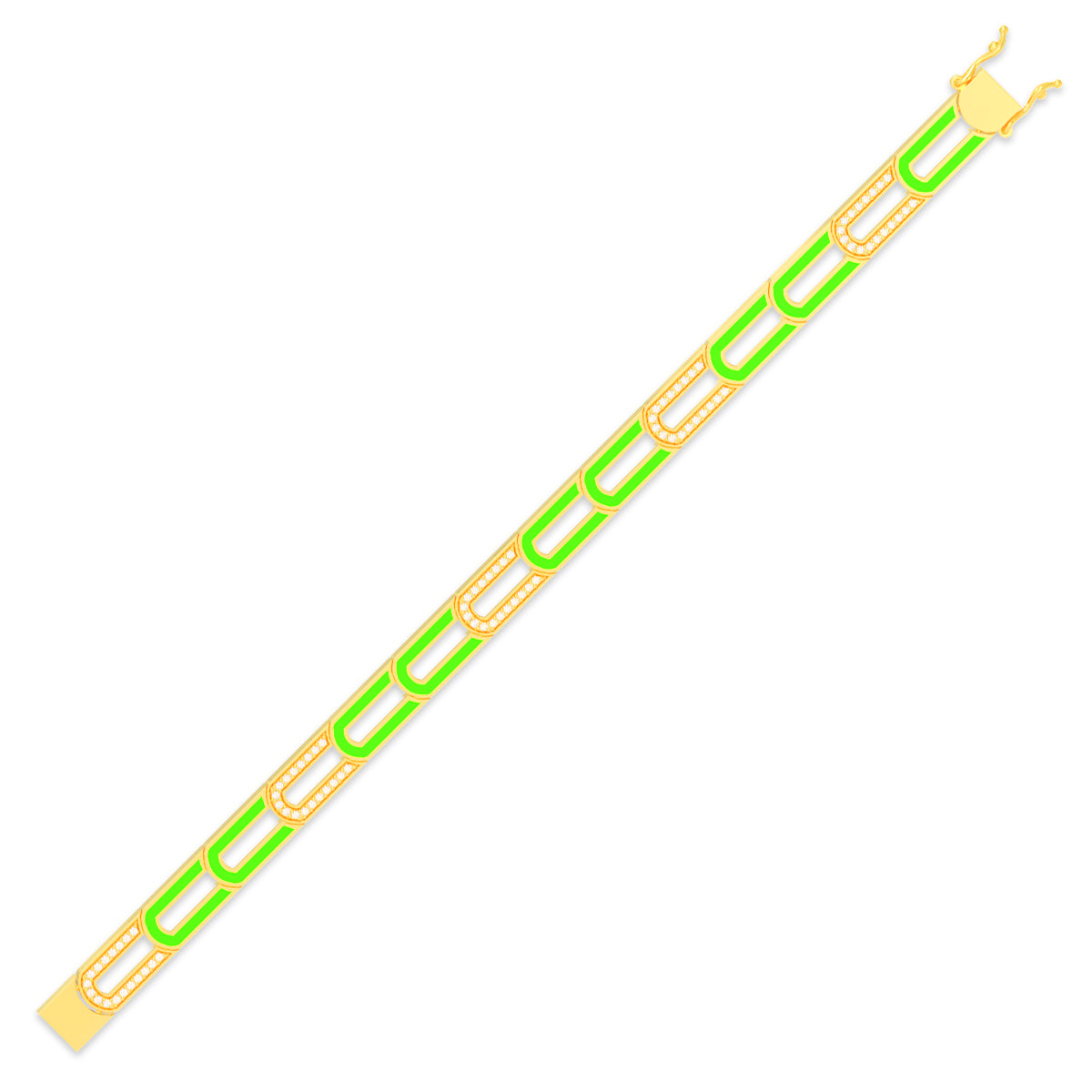 Modest Green Gold Bracelet