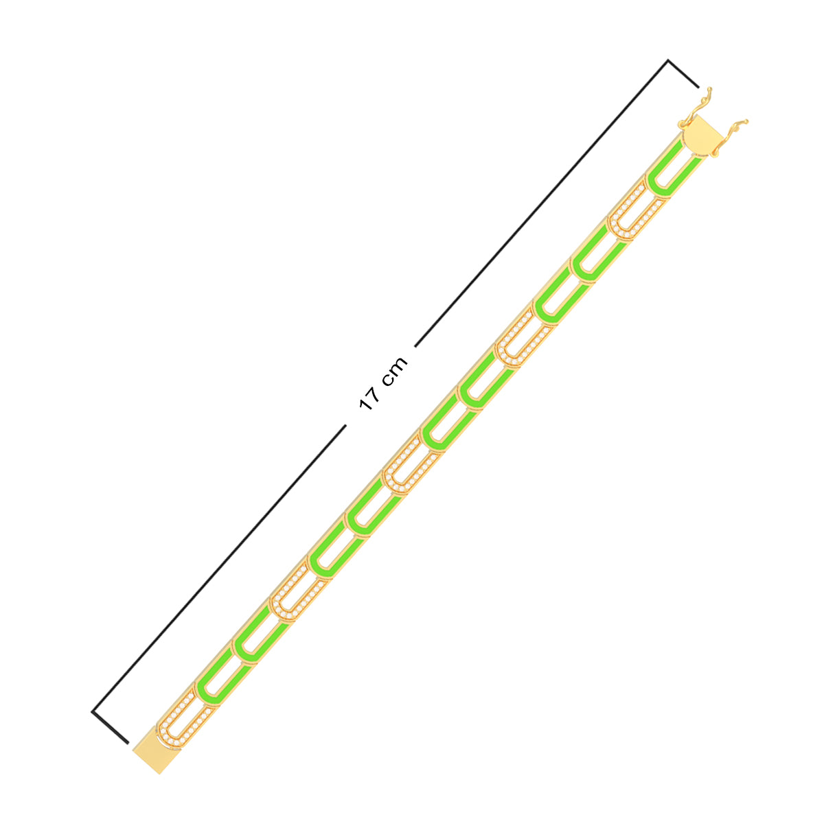 Modest Green Gold Bracelet