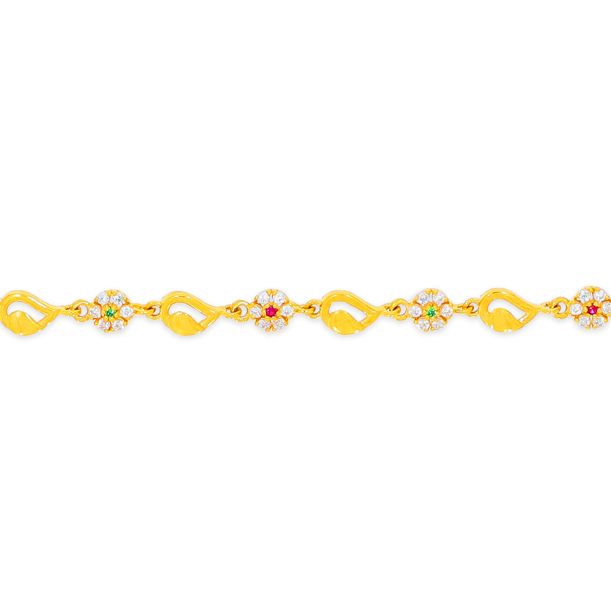 Charming Flora Gold Bracelet