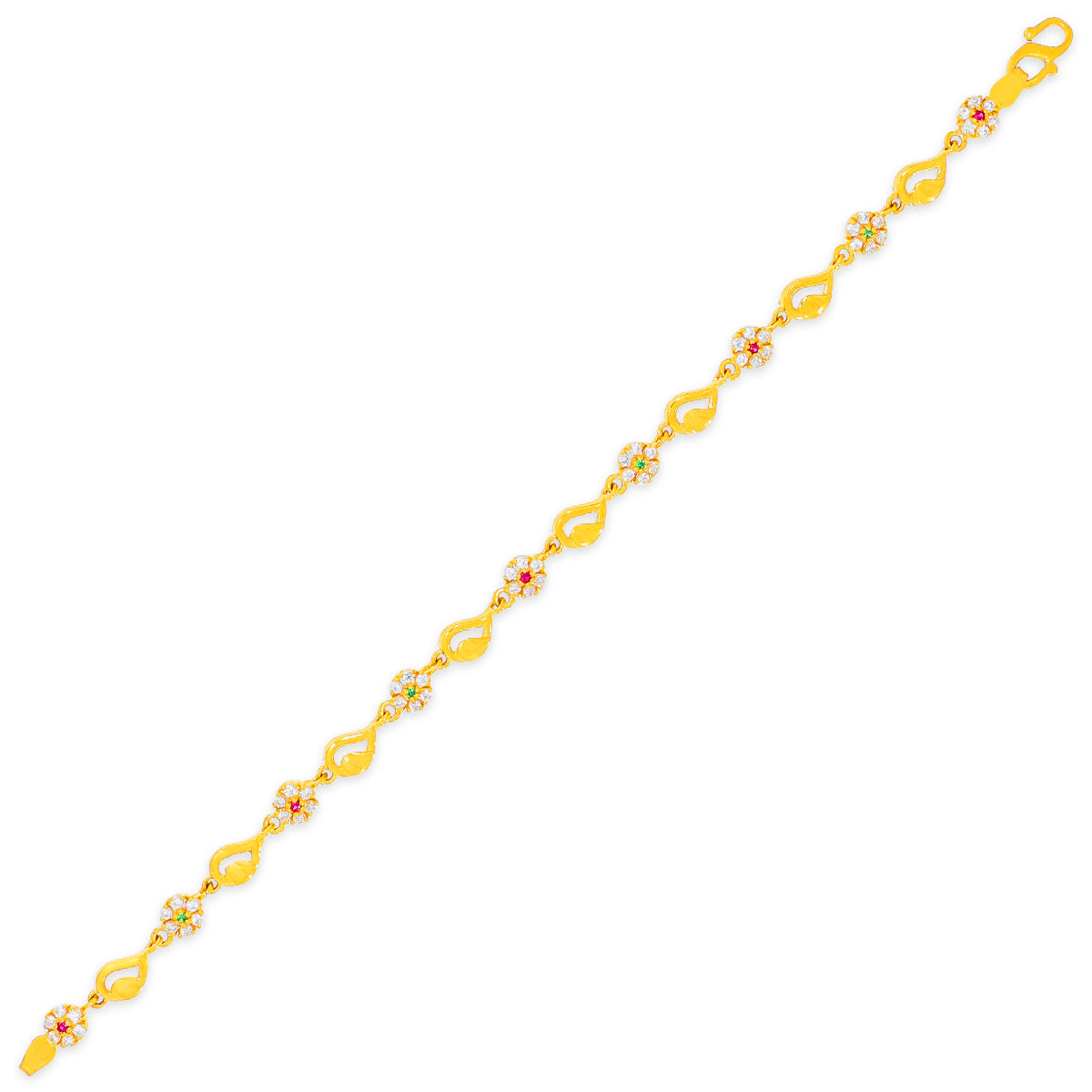 Charming Flora Gold Bracelet