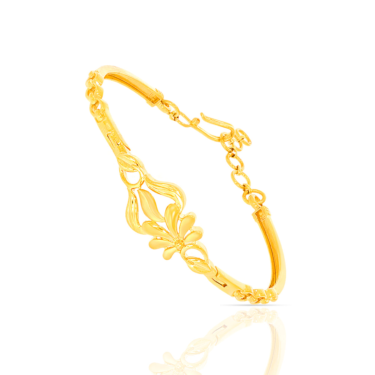 Lusturous Charm Gold Bracelet