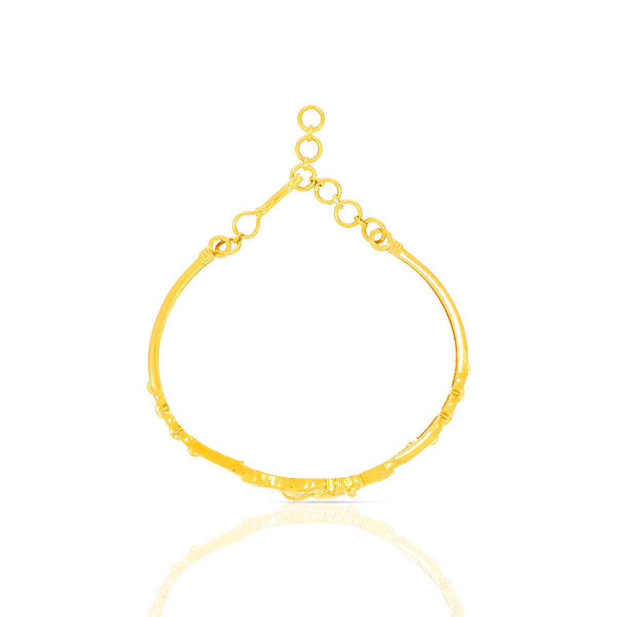 Lusturous Charm Gold Bracelet