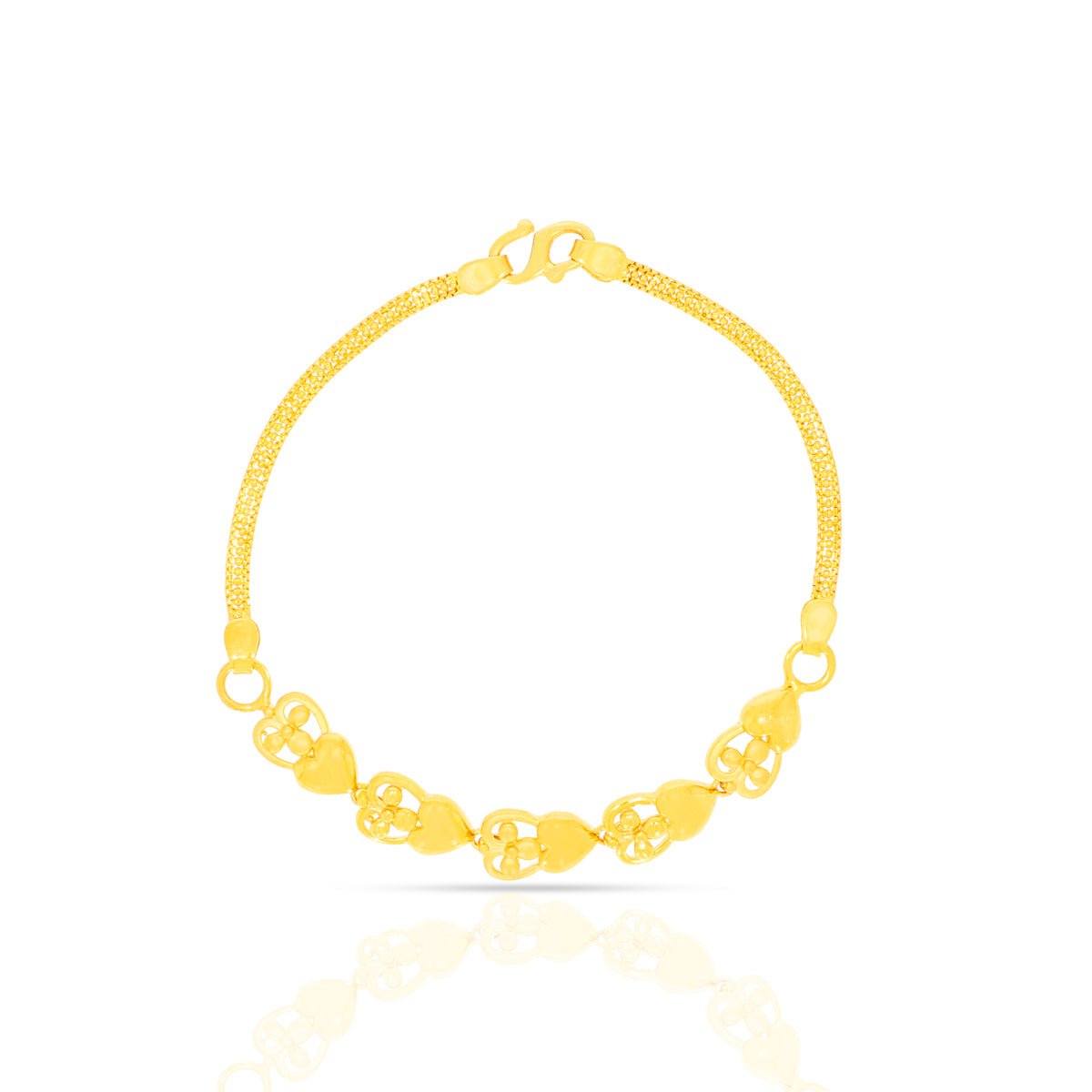 Cherished Heart Gold Bracelet