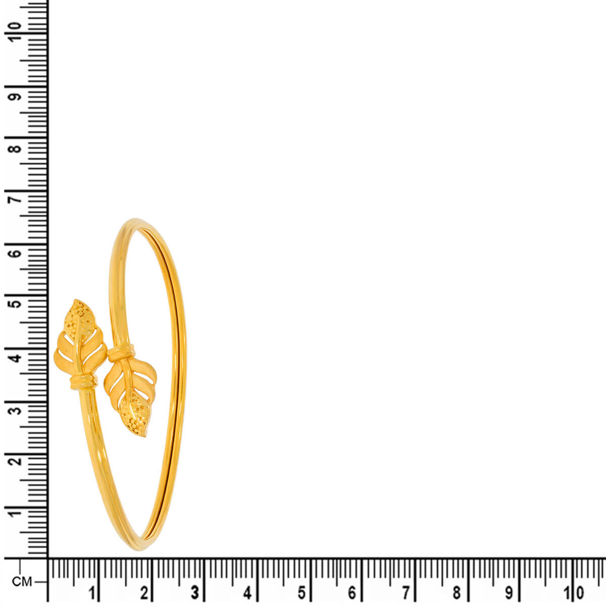 Chic Foliage Charm Gold Kada