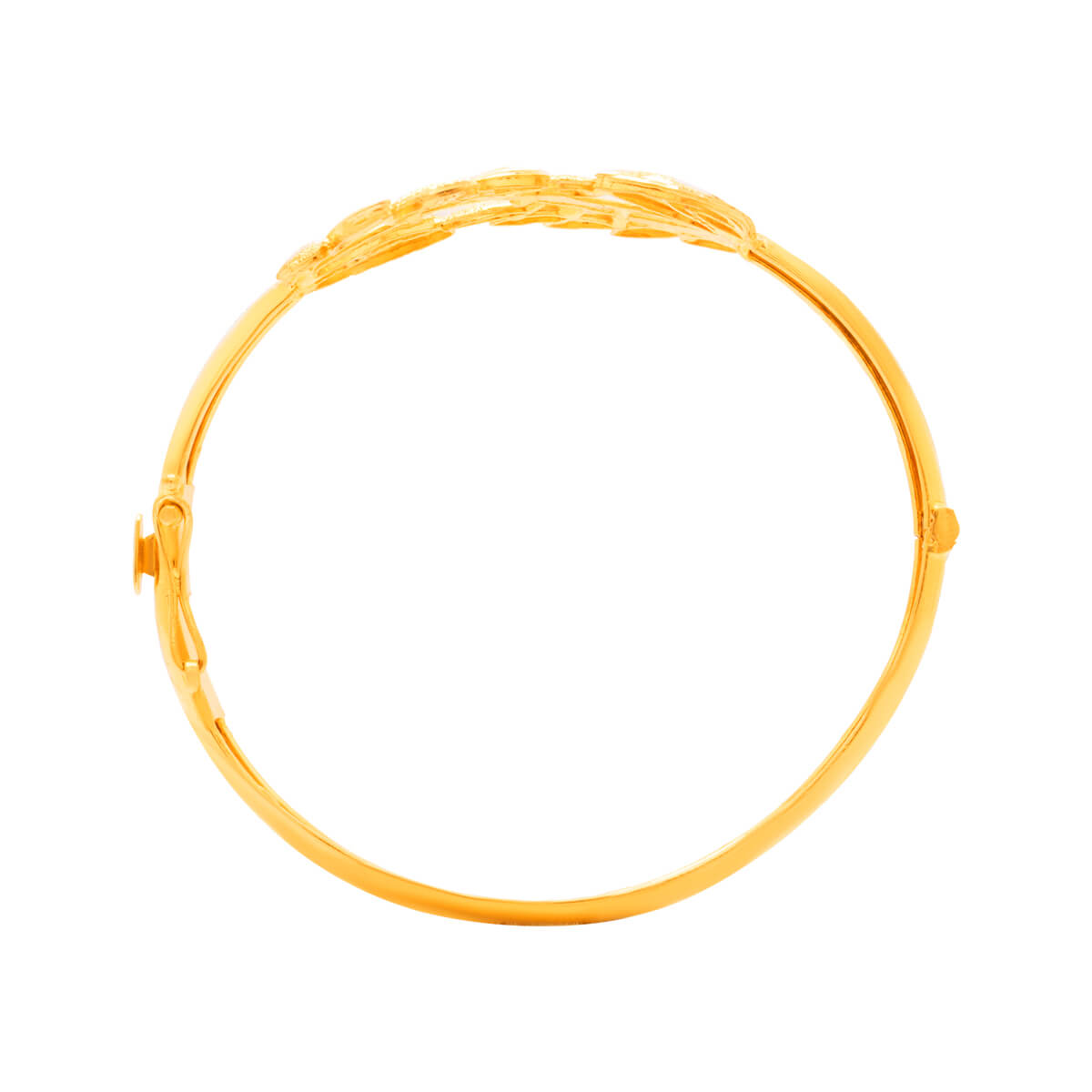 Charming Foliage Twirl Gold Kada