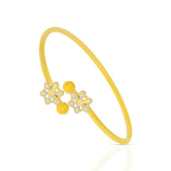 Petite Flora Charm Gold Kada