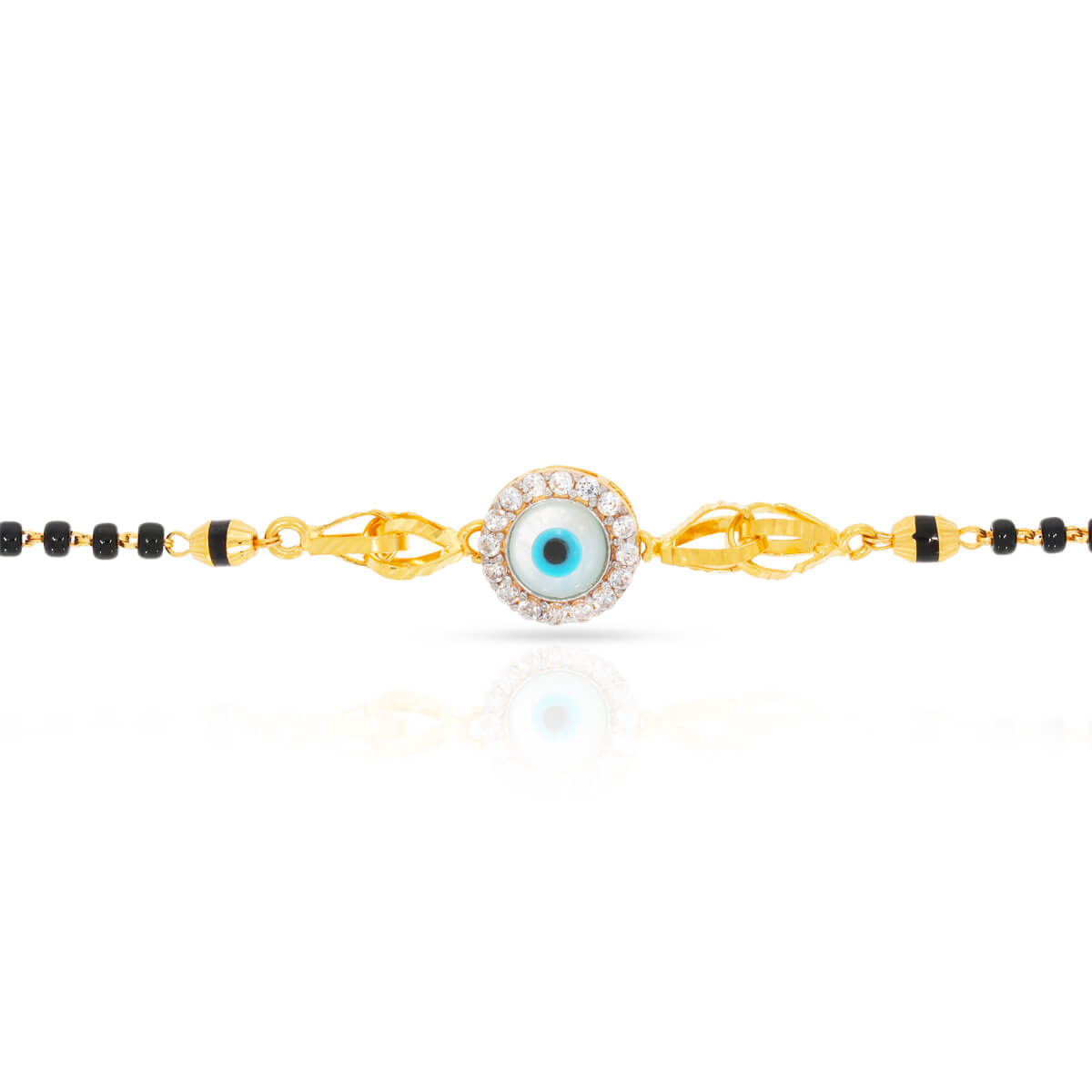 Mystic Eye of Love Gold Mangalsutra Bracelet