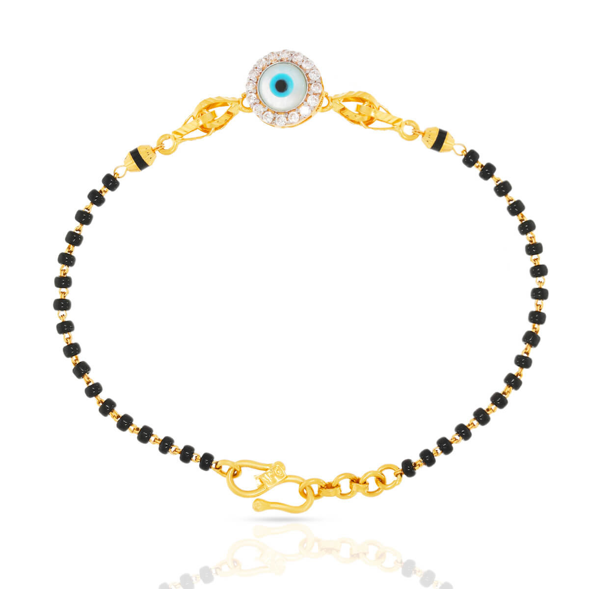 Mystic Eye of Love Gold Mangalsutra Bracelet