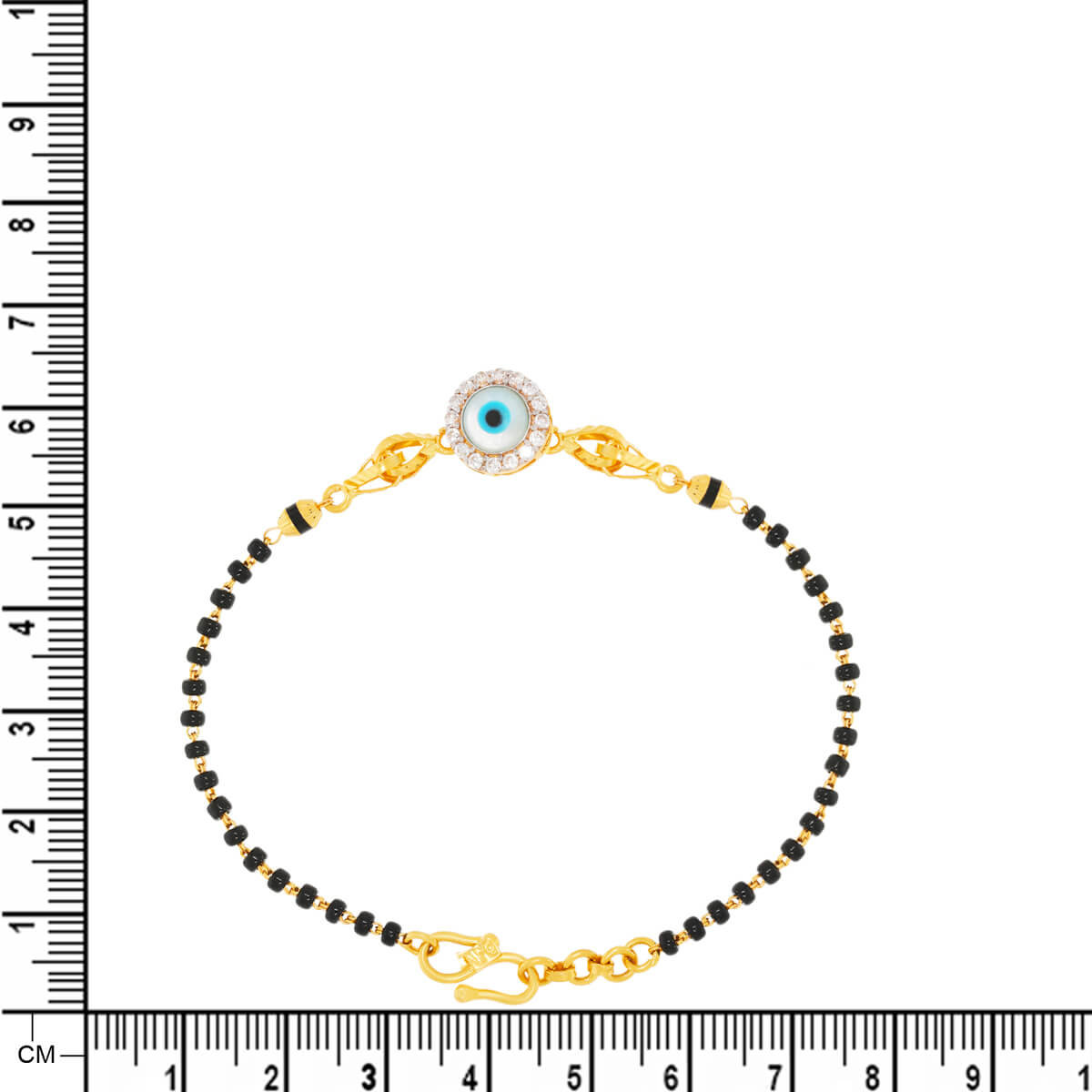 Mystic Eye of Love Gold Mangalsutra Bracelet