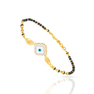 Evil Eye Sacred Ties Gold Mangalsutra Bracelet