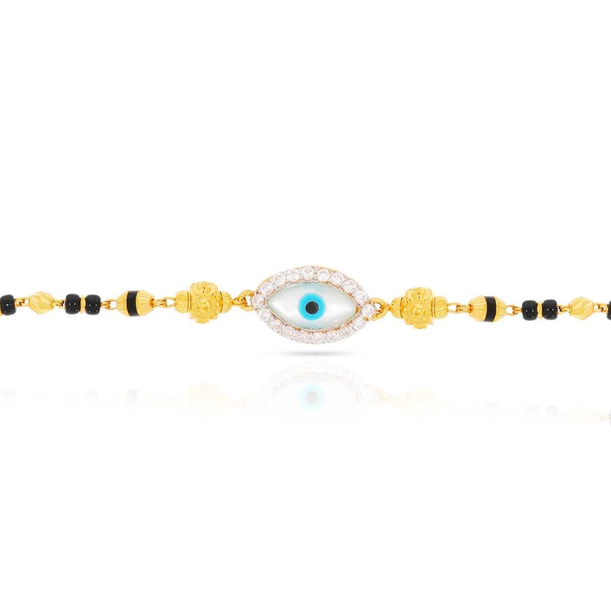 Eye of Serenity Gold Mangalsutra Bracelet