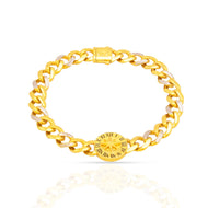 22K Gold Sunbeam Men Bracelet