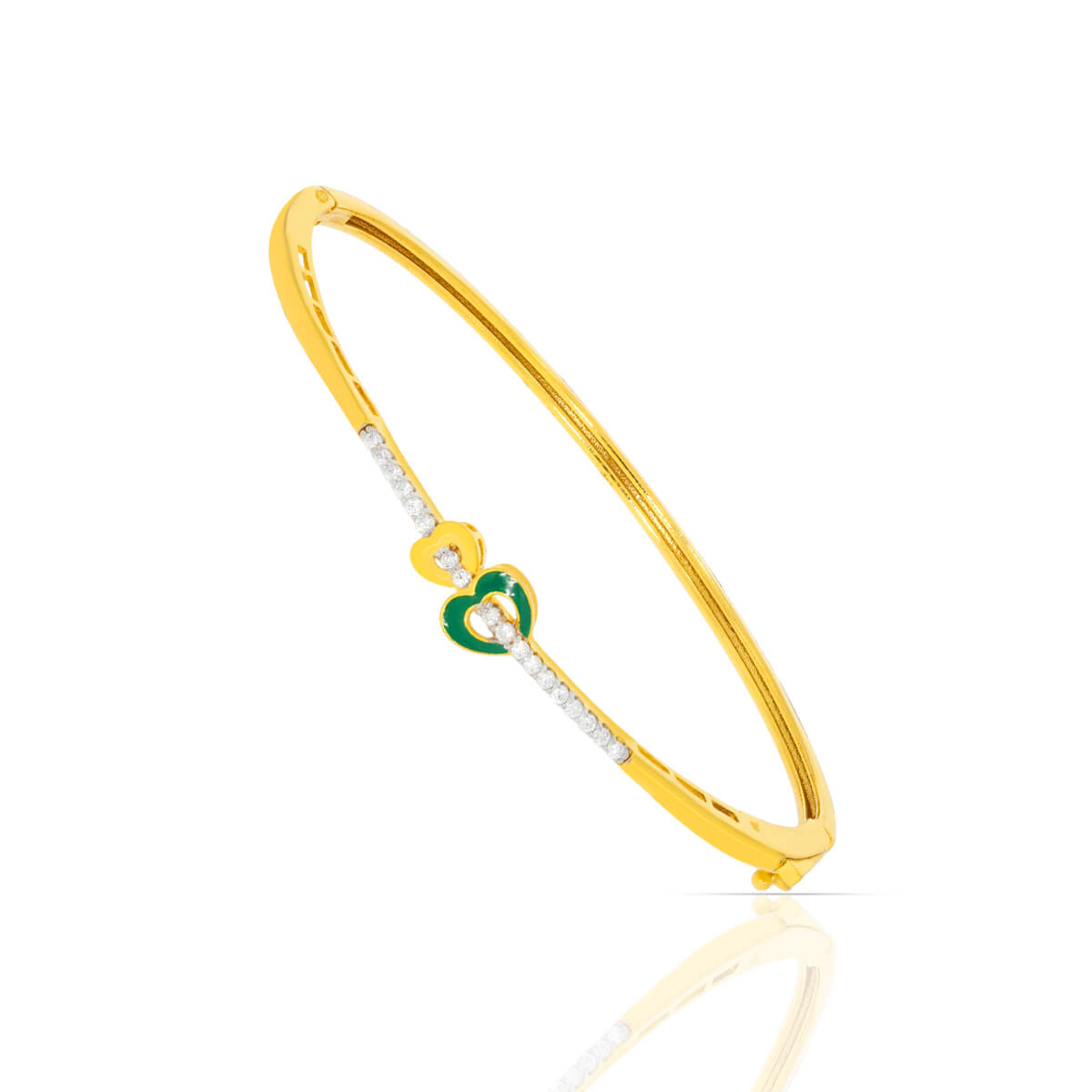 Gold Kada with Dainty Glow