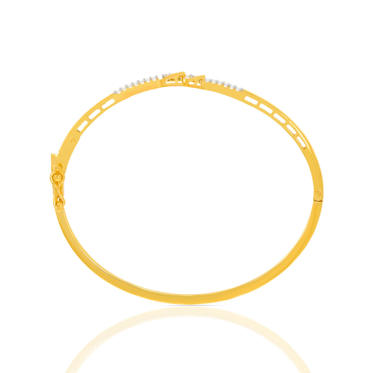 Gold Kada with Dainty Glow