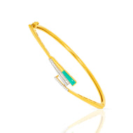 Shiny Slim Charm Gold Kada