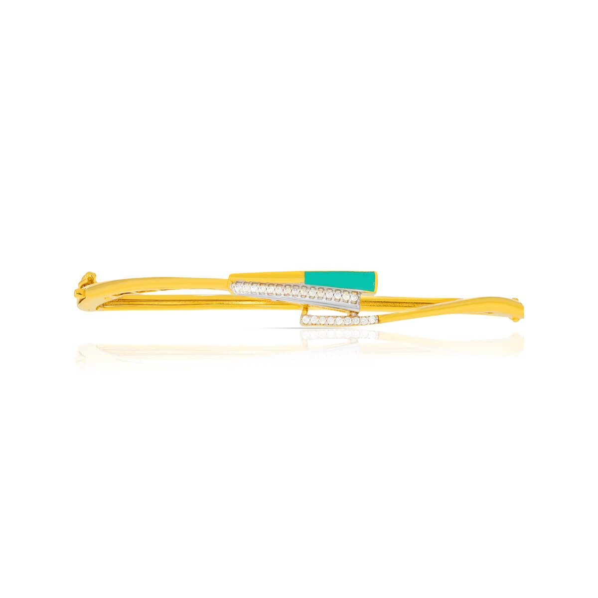 Shiny Slim Charm Gold Kada