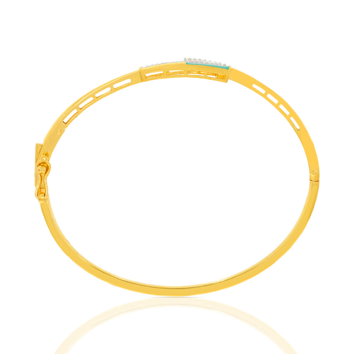Shiny Slim Charm Gold Kada