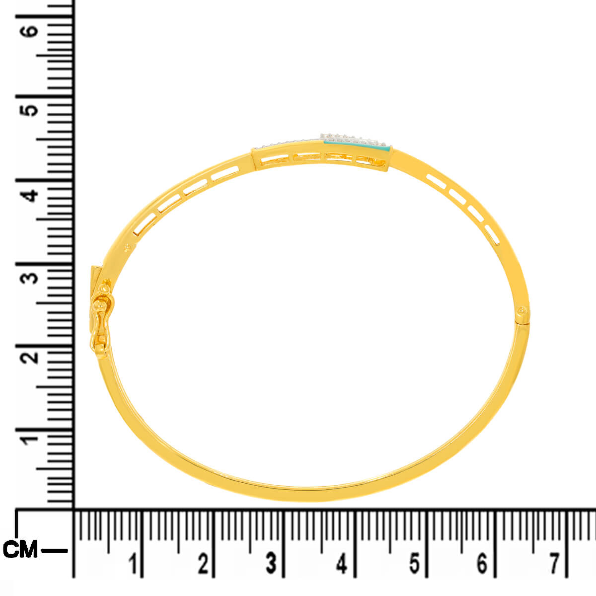 Shiny Slim Charm Gold Kada