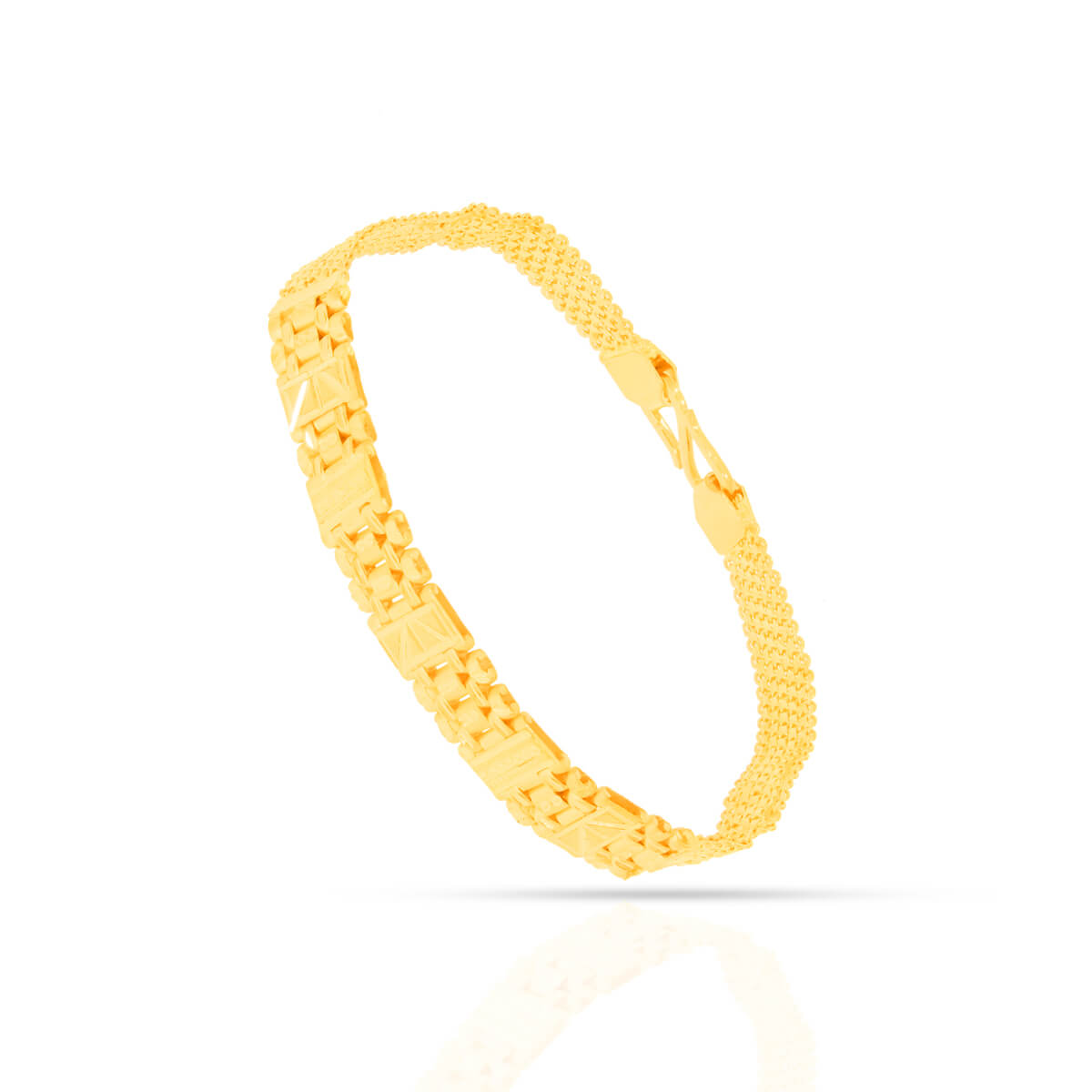 22K Gold Men Bracelet with Classic Flair