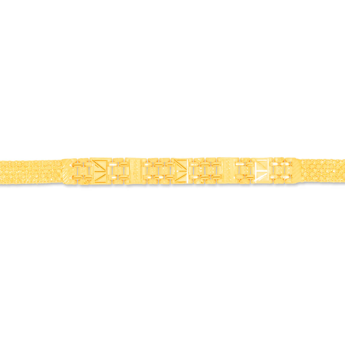 22K Gold Men Bracelet with Classic Flair