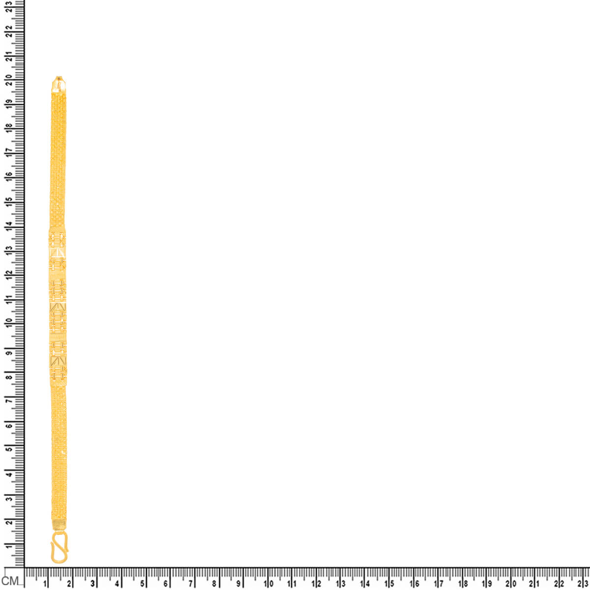 22K Gold Men Bracelet with Classic Flair