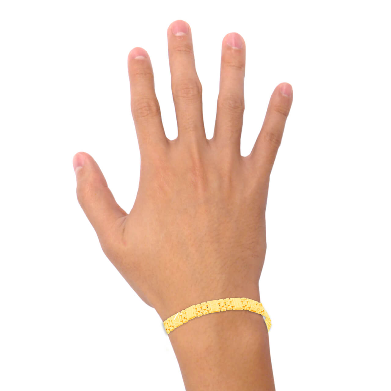 22K Gold Men Bracelet with Classic Flair