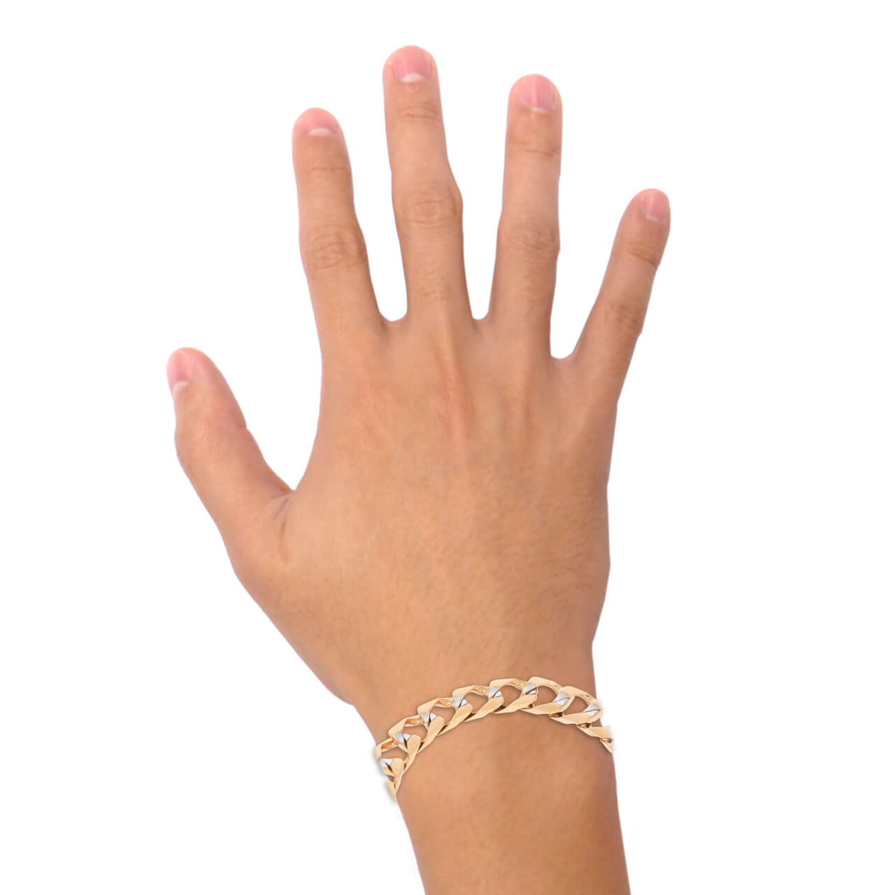 Rugged Style Men Gold Bracelet 18K
