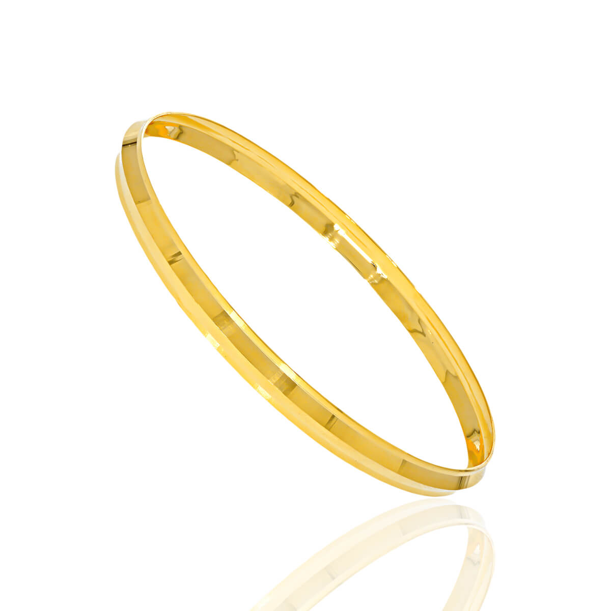 Refined Suave Gold Kada for Men 22K