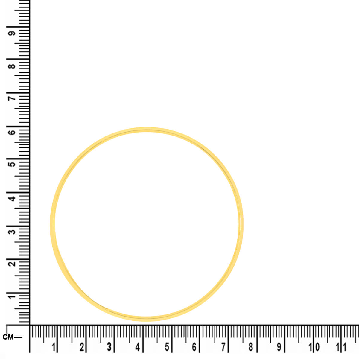 Refined Suave Gold Kada for Men 22K