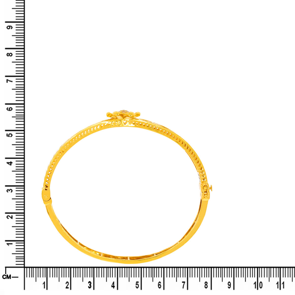 Golden Blossom Charm Gold Kada