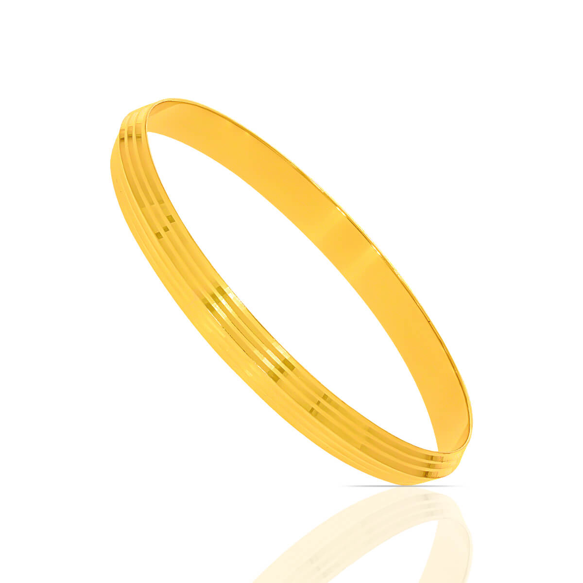 Sleek Stylish Men Gold Kada 22K