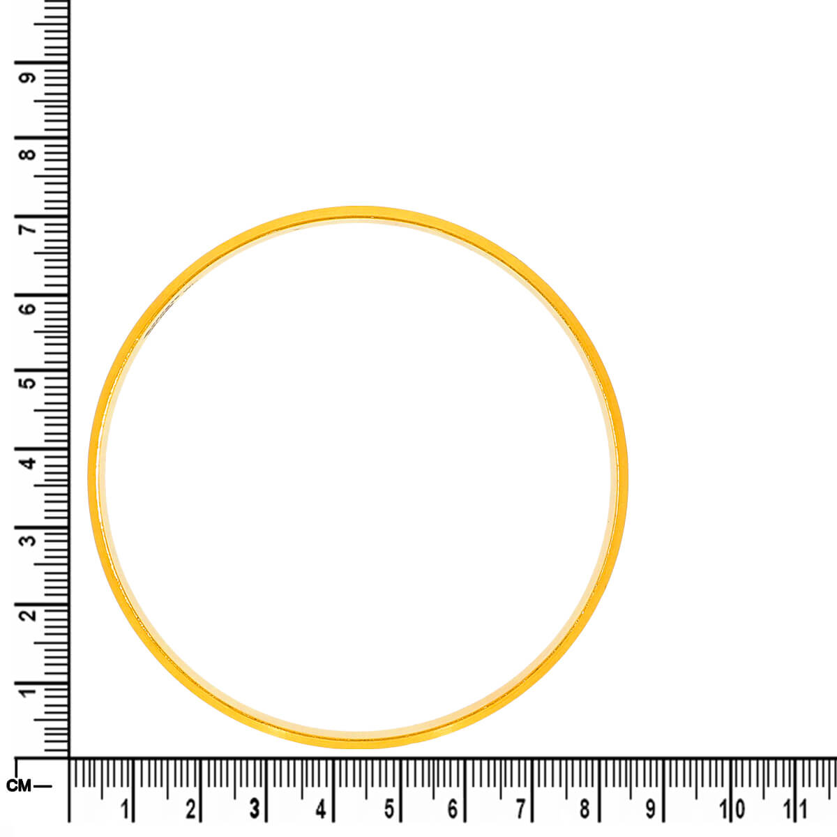 Sleek Stylish Men Gold Kada 22K