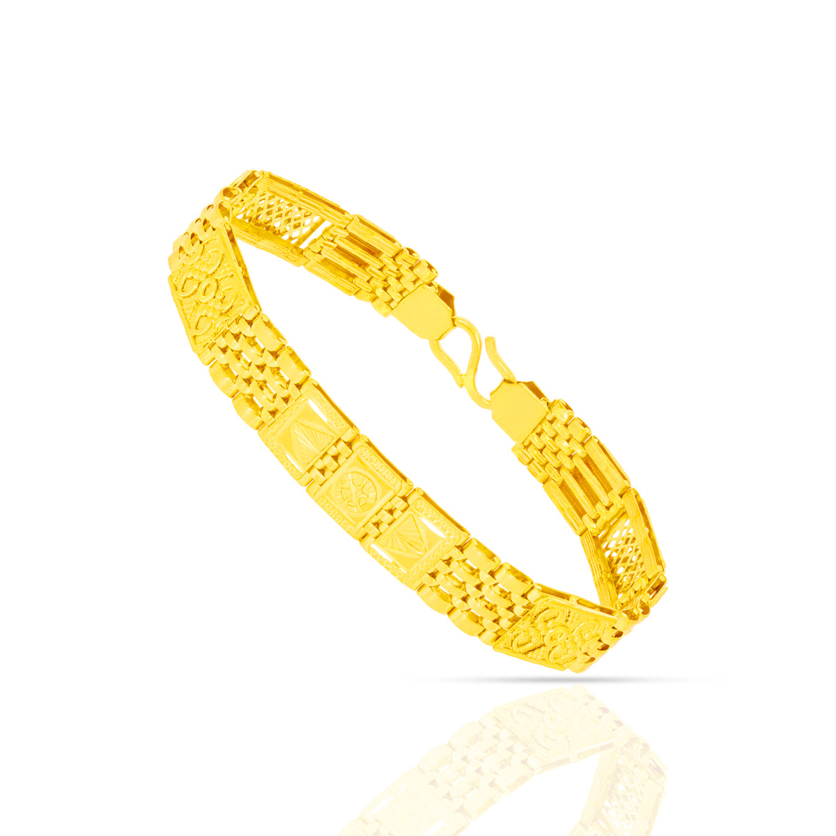Gallant Shine 22K Gold Bracelet for Men