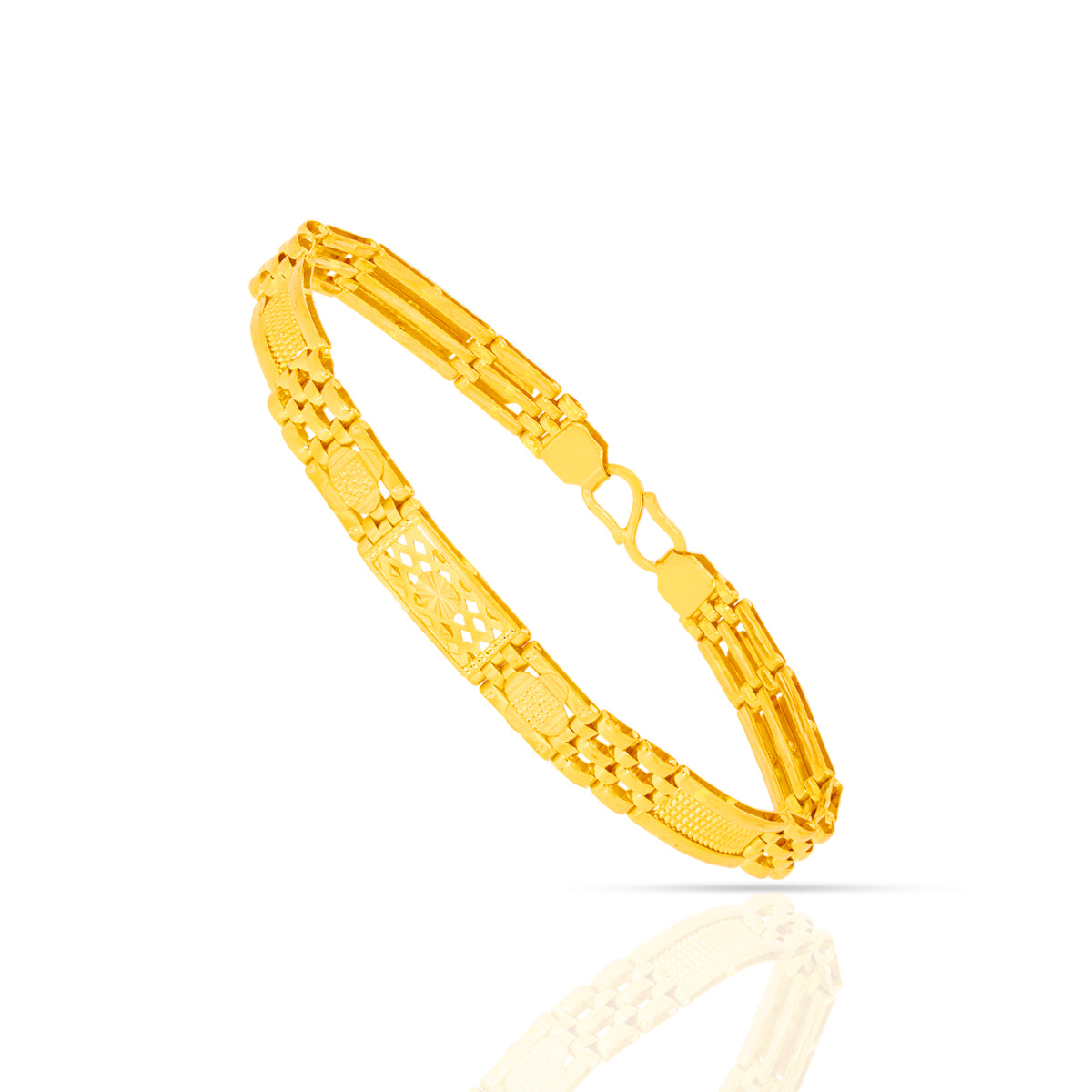 Refined Bold Gold Bracelet for Men 22K
