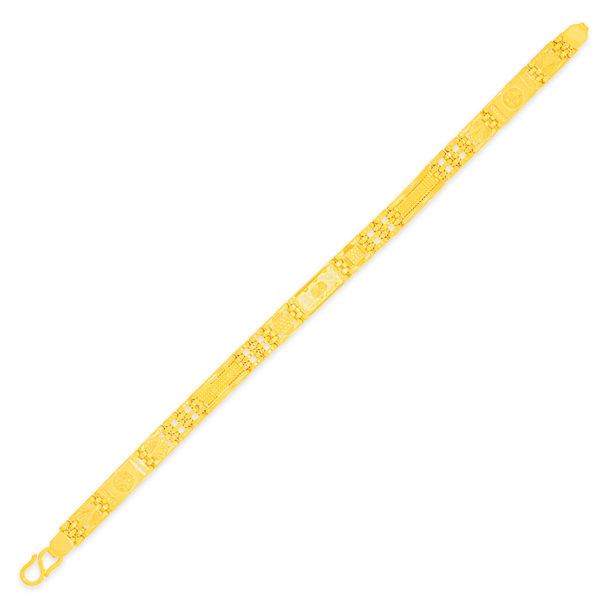 Refined Bold Gold Bracelet for Men 22K