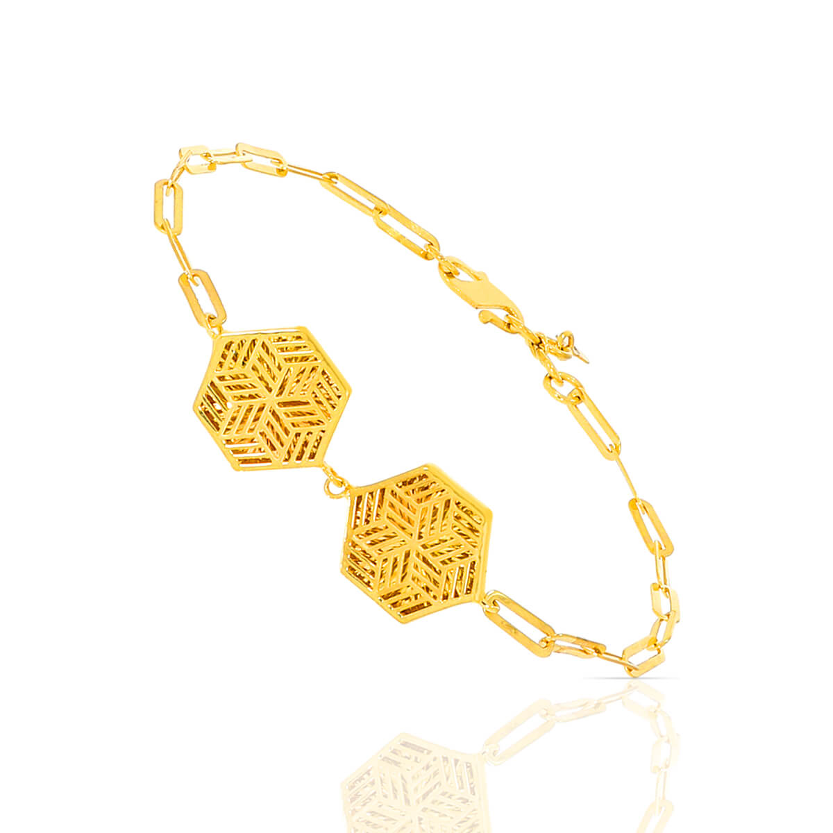 Blossom Charm Gold Link