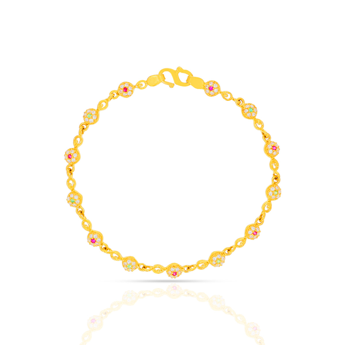 Sparkling Tranquility Gold Bracelet