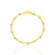 Sparkling Tranquility Gold Bracelet